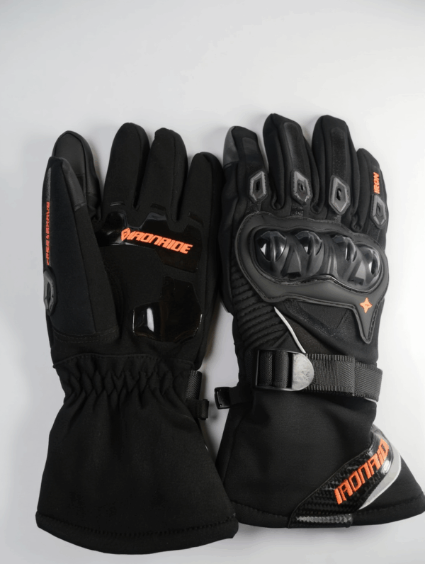 Mănuși moto de iarnă impermeabile – IronRide cu protecții CE