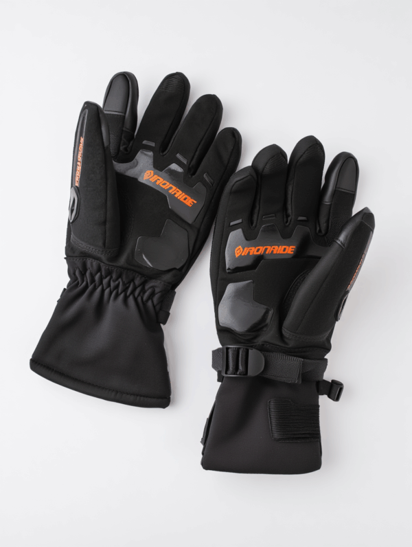 Mănuși moto de iarnă impermeabile – IronRide cu protecții CE