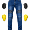 Blugi Moto Albastri Ranteos cu Protectii
