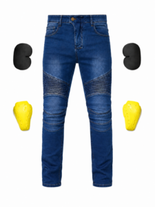 Blugi Moto Albastri cu Protectii