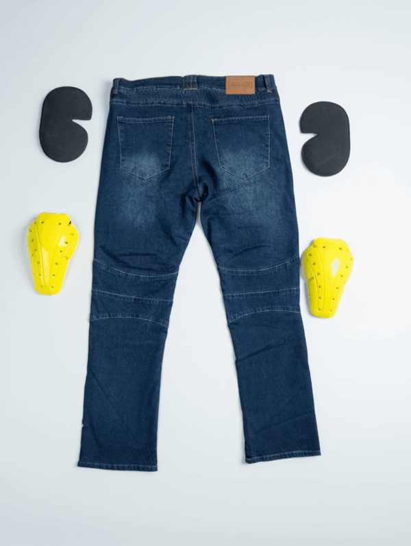 🏍️ Blugi Moto Albaștri cu Protecții CE 2026