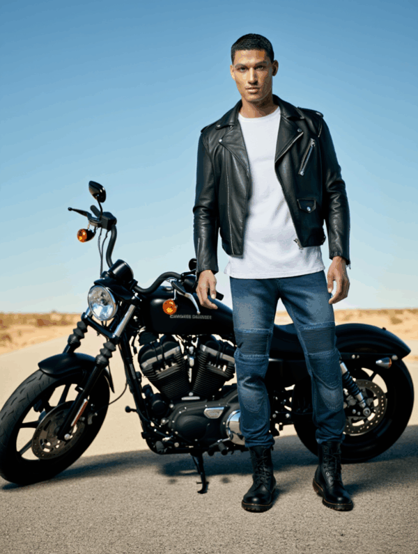 🏍️ Blugi Moto Albaștri cu Protecții CE 2026