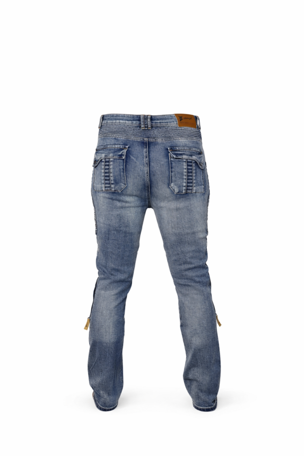 Blugi Moto Kevlar Albastri cu Protectii