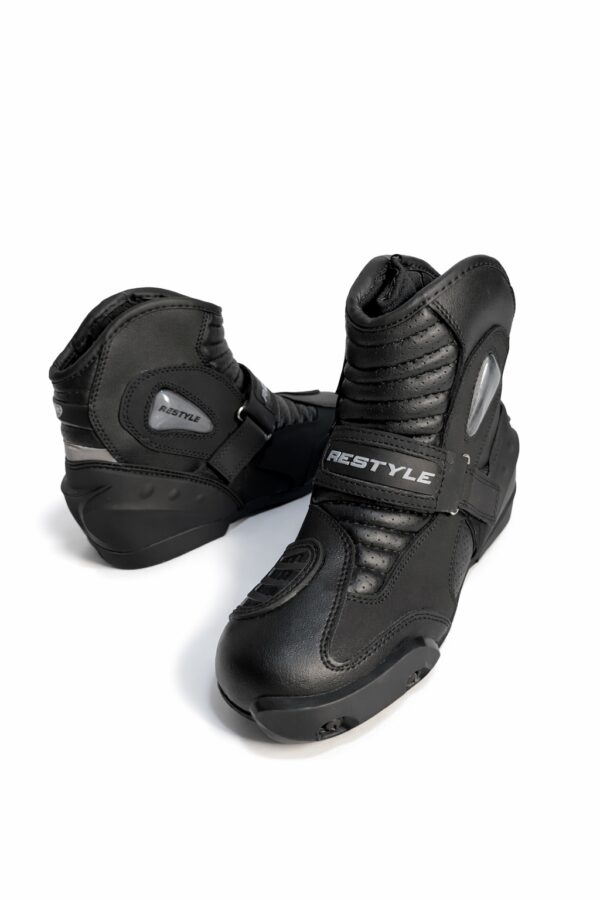 Ghete Moto Restyle din piele naturală