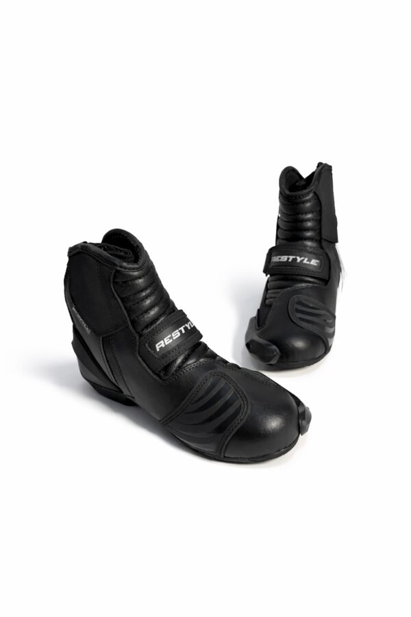 Ghete Moto Restyle din piele naturală