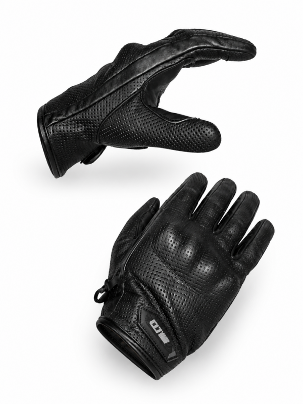 Manusi moto din piele naturala perforata SM Racewear Tornado