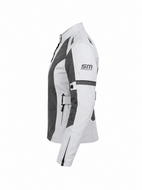 Geaca Moto de vara - Dama SM Racewear Mesh gri - 2 straturi - Protectii CE