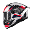 Cască moto integrală MT Thunder 4 SV Luminence A7 Alb/Rosu/Albastru lucios