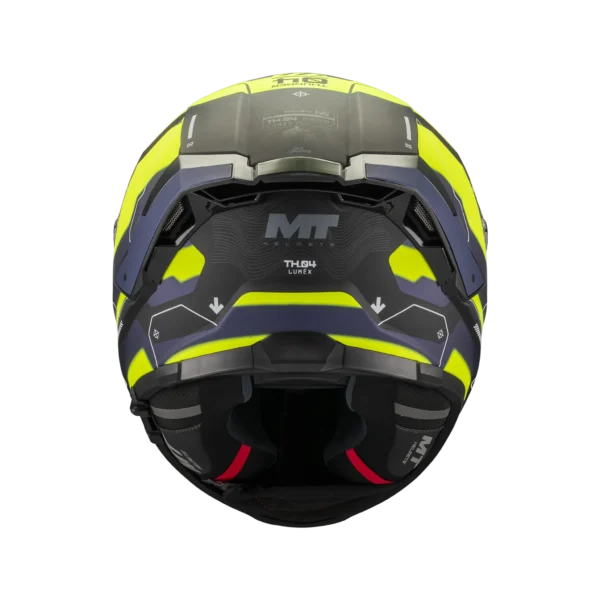 Casca moto integrala MT Thunder 4 SV Lumex B27 Albastru/Galben Mat