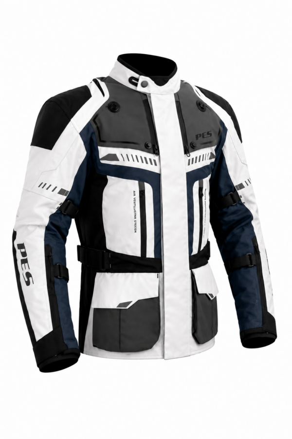 Geacă Moto Touring PES Carpathian Series – Ripstop 600D, Impermeabilă, EN 17092 Clasa AA, Protecții CE Level 2, 4 Sezoane