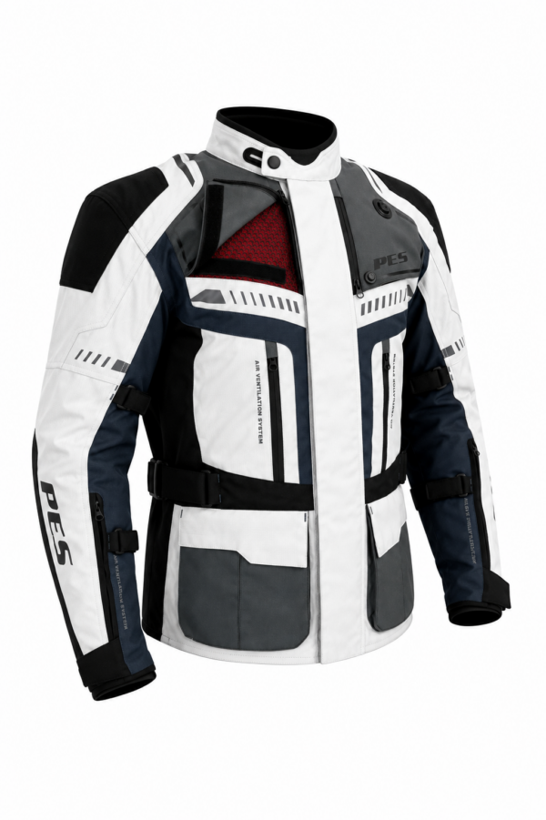 Geacă Moto Touring PES Carpathian Series – Ripstop 600D, Impermeabilă, EN 17092 Clasa AA, Protecții CE Level 2, 4 Sezoane