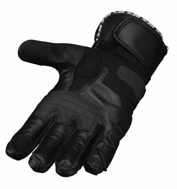 Mănuși Moto Lungi din Piele PES cu Protecții TPU, Touchscreen și Ventilație – Negru