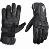 Mănuși Moto Lungi din Piele PES cu Protecții TPU, Touchscreen și Ventilație – Negru