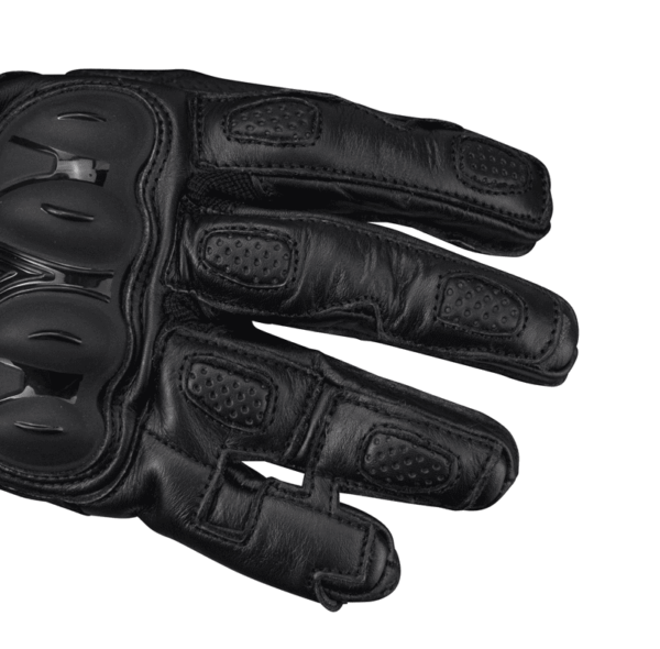 Mănuși Moto Lungi din Piele PES cu Protecții TPU, Touchscreen și Ventilație – Negru
