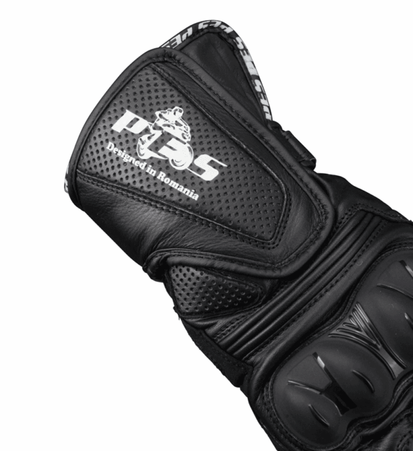 Mănuși Moto Lungi din Piele PES cu Protecții TPU, Touchscreen și Ventilație – Negru
