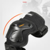 Set genunchiere și cotiere moto Motowolf, reglabile, prindere Velcro cu eliberare rapidă, ventilate, protecție Shell certificată CE, model 1010 Long
