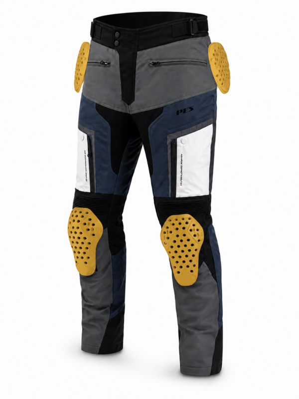 Pantaloni Moto Touring PES Carpathian Series – 4 Sezoane, Ripstop 600D EN 17092 Clasa AA, Impermeabili, Protecții CE Level 2