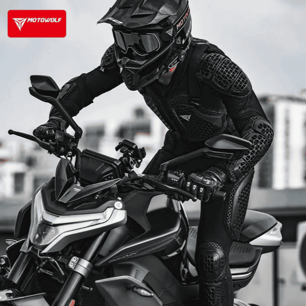 Armură Moto Certificată Motowolf – Protecție Nivel 2 pentru Stradă, Off-Road, ATV și Bicicletă