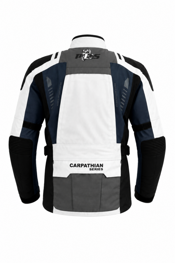 Geacă Moto Touring PES Carpathian Series – Ripstop 600D, Impermeabilă, EN 17092 Clasa AA, Protecții CE Level 2, 4 Sezoane