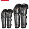 Set genunchiere și cotiere moto Motowolf, reglabile, prindere Velcro cu eliberare rapidă, ventilate, protecție Shell certificată CE, model 1010 Long