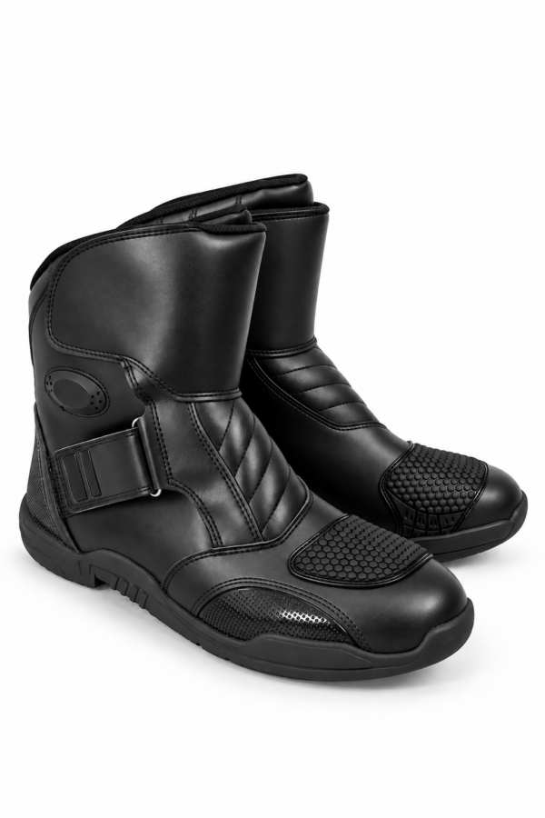 Ghete Moto din piele naturala Atlas