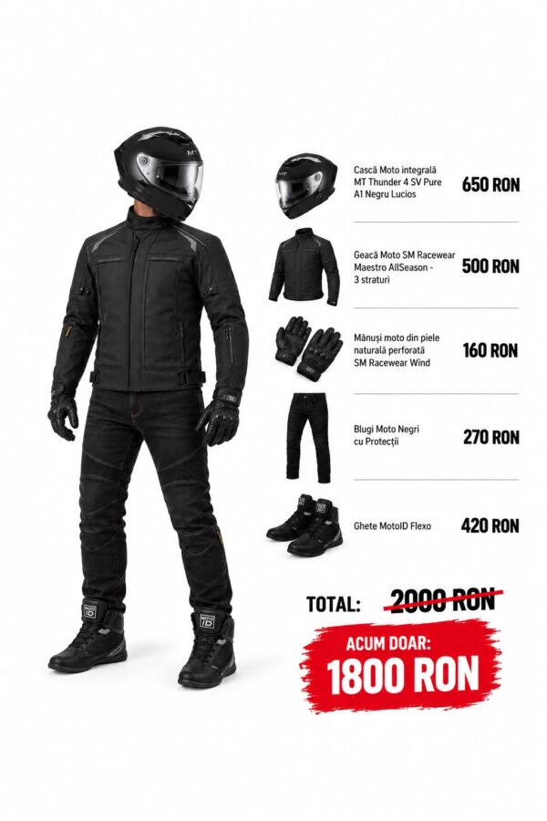 Ofertă FullBlack Rider – Echipament Moto Complet
