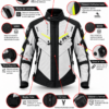 a0688d9b-520a-4648-a2af-b845dcd7516d Geacă Moto textil PES cu Protecții Level 2 All Seasons