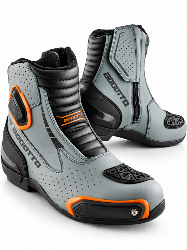 Ghete moto Bogotto Wild Gri- certificare CE