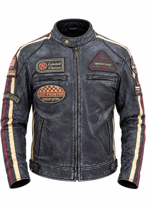 477b02d6-93ca-4f48-b0b1-8fe7630a7858 Geaca Moto Stima Blue - Piele naturala, Protectii CE