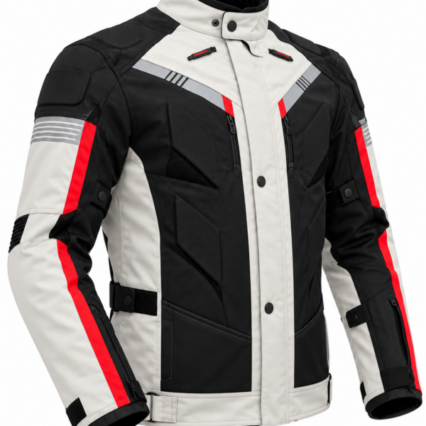 Geaca Moto GhostRacing Alb - AllSeason Impermeabila