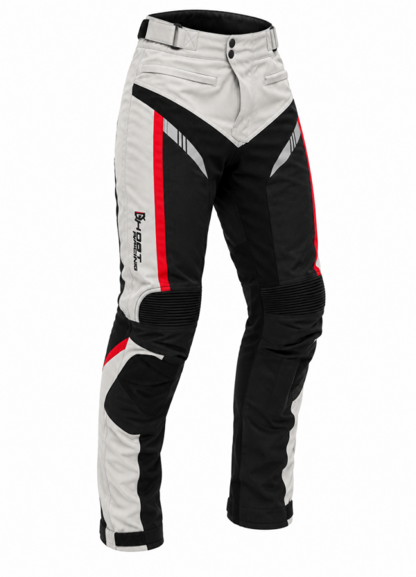Pantaloni Moto GhostRacing Alb AllSeason Impermeabili