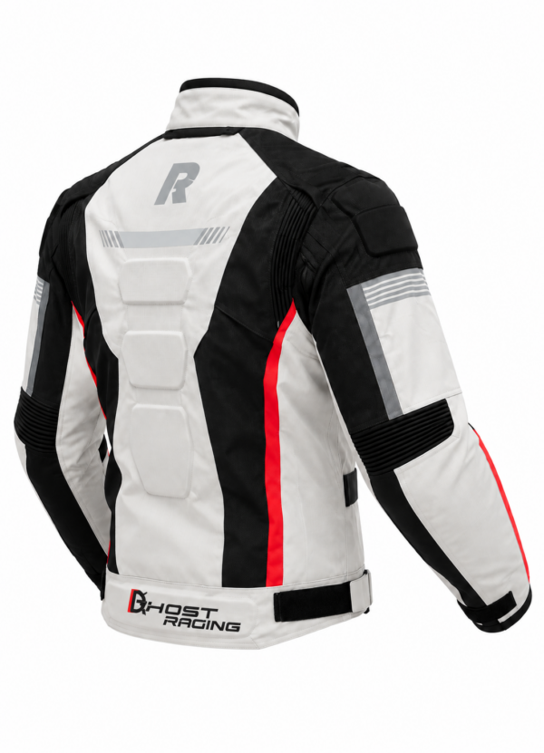 Geaca Moto GhostRacing Alb - AllSeason Impermeabila